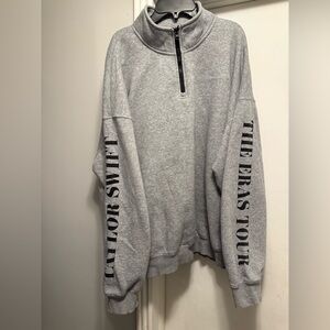 Taylor Swift The Eras Tour Zip-Up Sweater in Gray